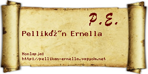 Pellikán Ernella névjegykártya